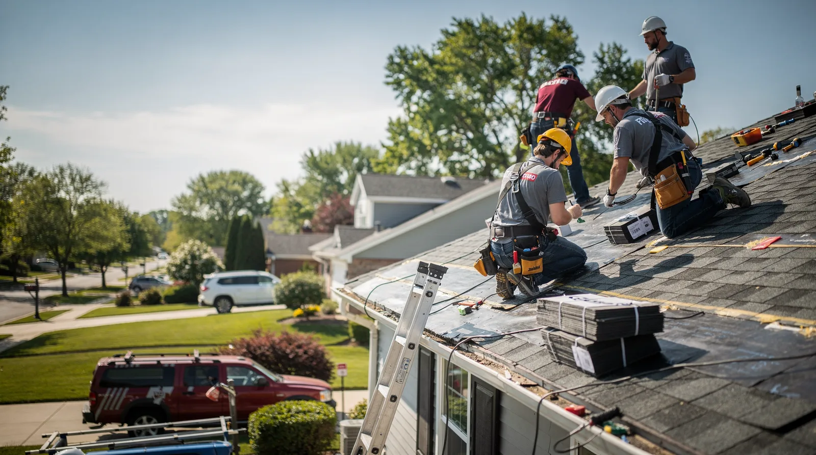 Roof Repair in Wonder Lake, IL around you